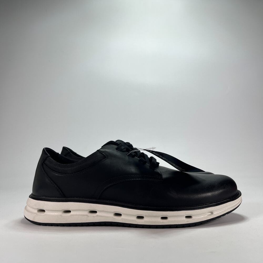 Lands' End Black Low Top Oxford Casual Dress Shoes CE20189MBBB Men's Size 11